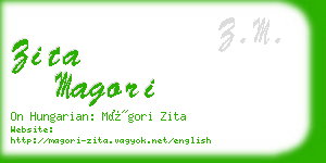 zita magori business card